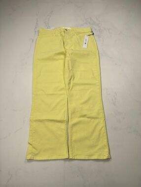 Joe's Jeans High Rise Cropped Boot Yellow Vine Stretch - Womens 31